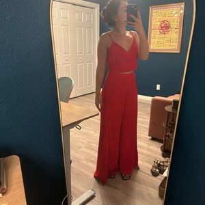 Lulus Red Two Piece Set